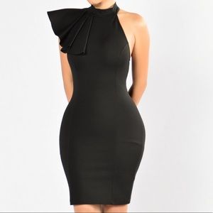Ruffle butter Dress- Black